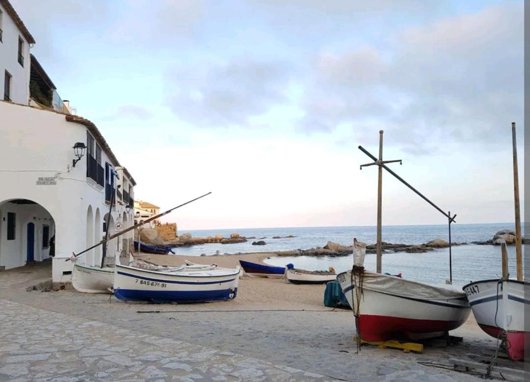 Apt con piscina en Calella de Palafrugell, parking gratuito Exterior foto